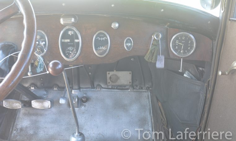 1927 Packard interior
